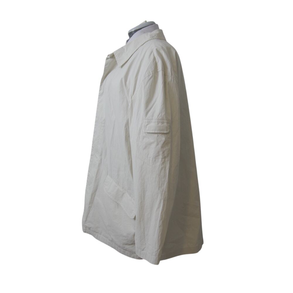 Vintage Lands’ End Men’s XL Ivory Cotton Safari Field Car Coat - Picture 9 of 14